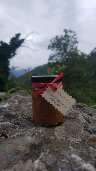 Confit d'oignons et châtaignes
