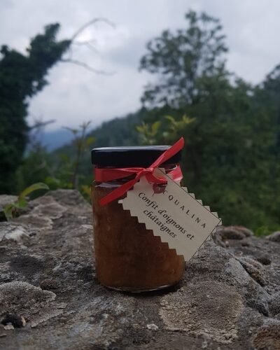 Confit d'oignons et châtaignes