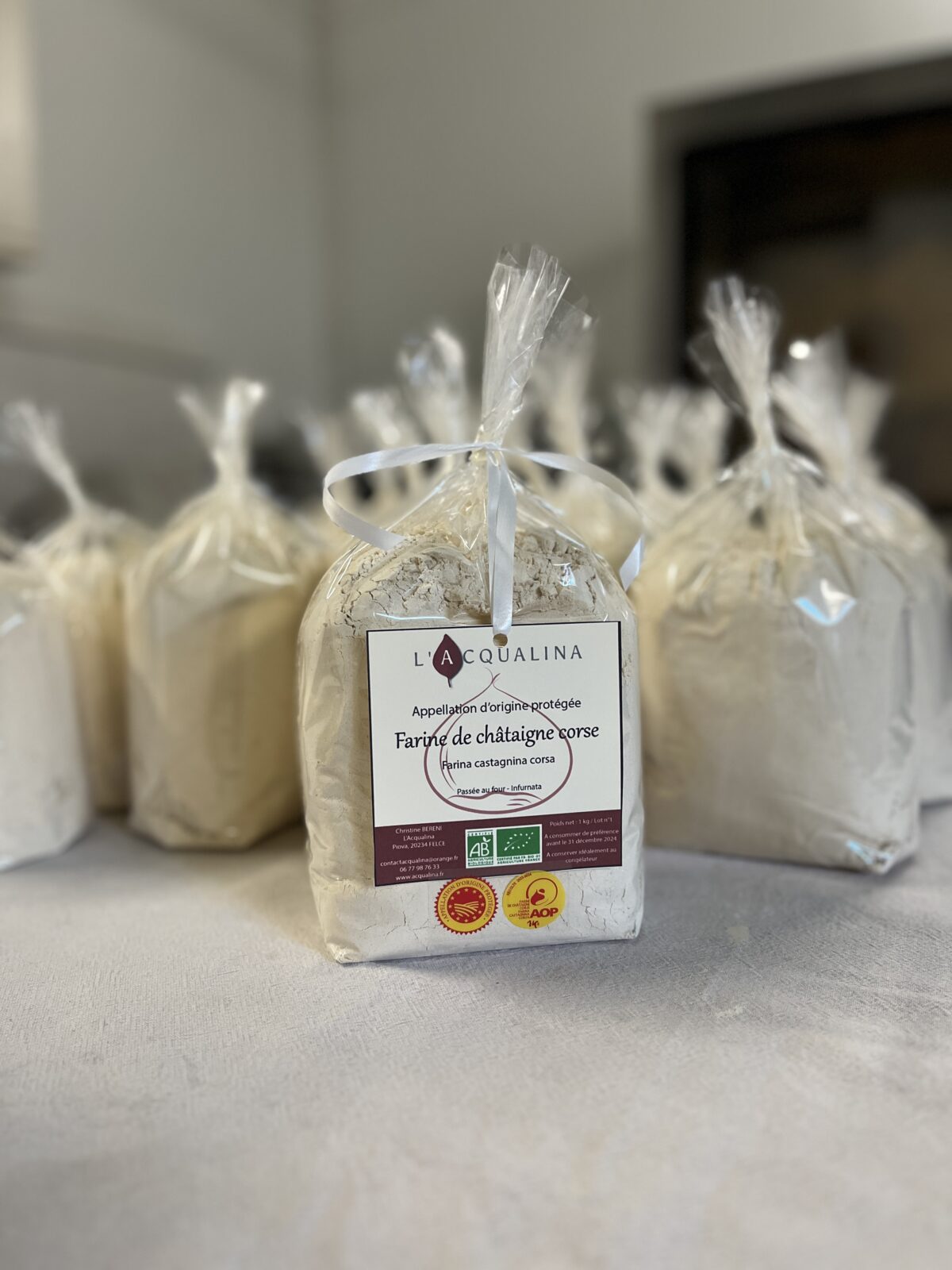 Farine de châtaigne AOP Corse (1kg) - Agriculture Biologique – Image 2