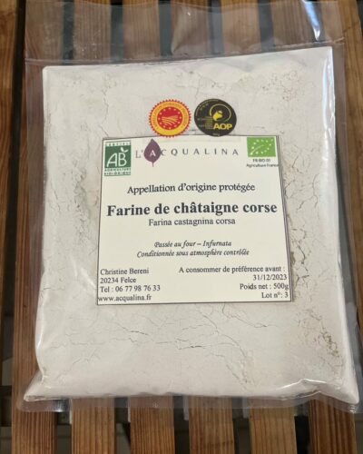 Farine de châtaigne (500g) AOP Corse - Agriculture Biologique
